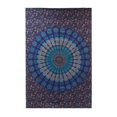 Baumwoll-Tagesdecke (groß) – klassisches Mandala