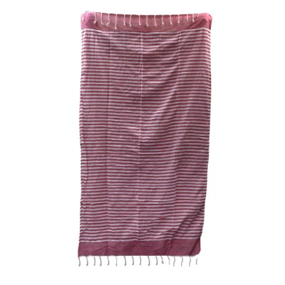Pamut strandtörölköző - 100x180 cm - rózsaszín
