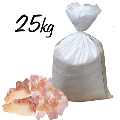 Rosa Himalaya-Salz – mittelgroße Kristallbrocken – 25 kg