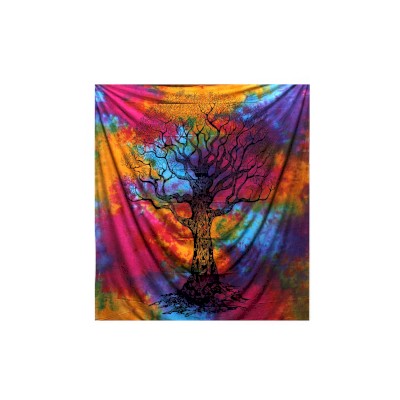 Tagesdecke aus Baumwolle (groß) – Winterbaum