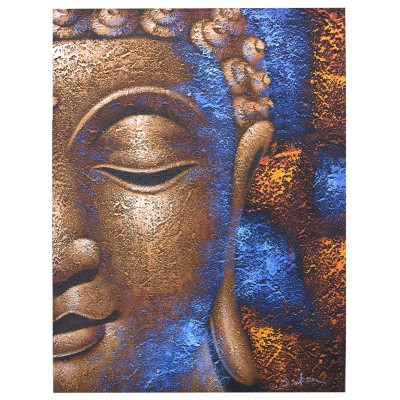 Buddha-Bild - Gesicht - Kupfer