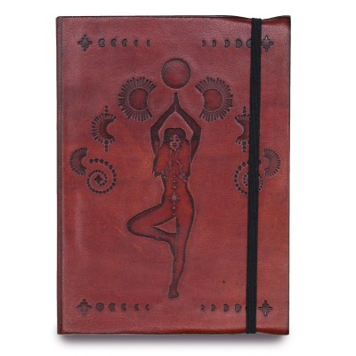 Kleines Notizbuch mit Gummiband – Kosmische Göttin