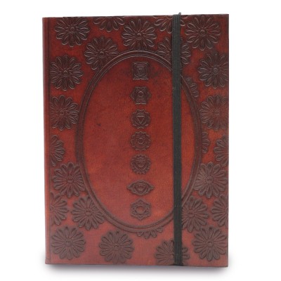 Kleines Notizbuch mit Gummiband – Chakra-Mandala
