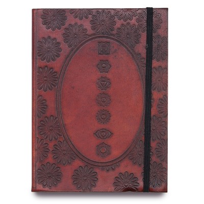 Kleines Notizbuch mit Gummiband – Chakra-Mandala