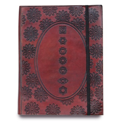 Mittelgroßes Notizbuch mit Gummiband – Chakra-Mandala