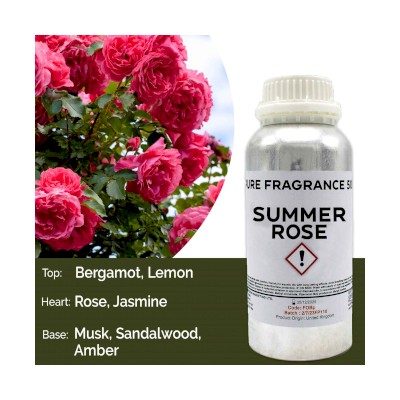 500 ml reines Duftöl – Sommerrose