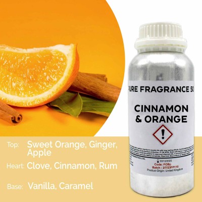 500ml czystego olejku zapachowego - Cynamon i Pomarańcza