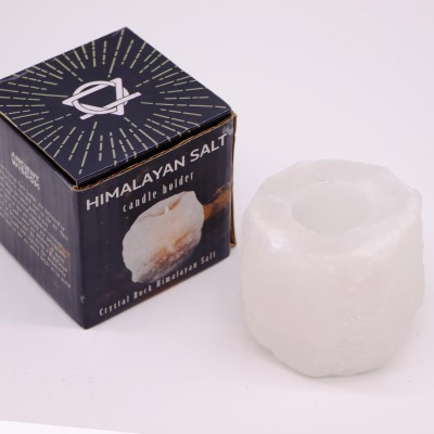 Kerze aus weißem Himalaya-Salz 600-800g